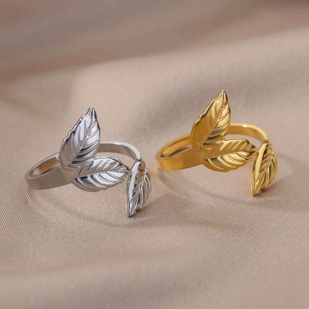 40 Style Rings for Women Stainless Steel Rings Classic Gold Color Adjustable Rings Wedding Aesthetic Jewelry Gift Free Shipping