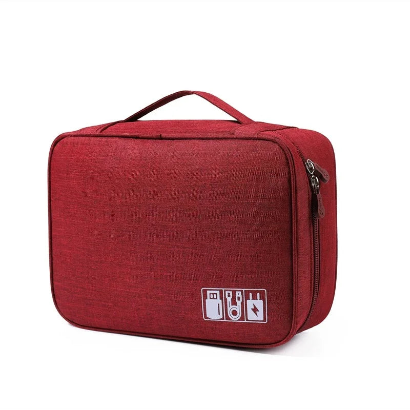 Cable Storage Bag Digital Electronic Organizer Portable USB Data Line Charger Plug Storage Bag Waterproof Travel Cable Organizer