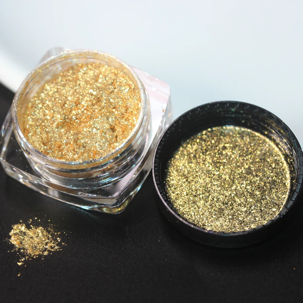 100colors Cosmetic Diamond Highlighter Pigment Eyes Loose Powder Makeup Pearlescent Shiny Eyeshadow Lipgloss Resin Craft DIY