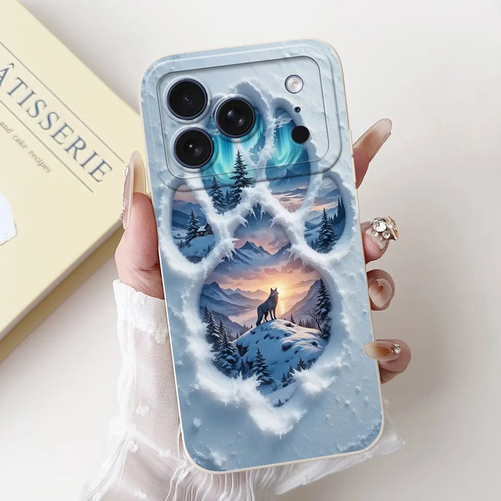 For iPhone 17 Pro Case Silicone Luxury Flowers Cute Kawaii Funny Painted Cover For iP 17 Pro Phone Case A3256 A3522 A3523 A3524