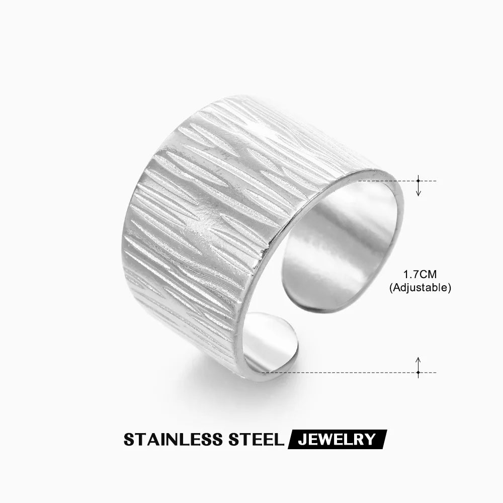 40 Style Rings for Women Stainless Steel Rings Classic Gold Color Adjustable Rings Wedding Aesthetic Jewelry Gift Free Shipping