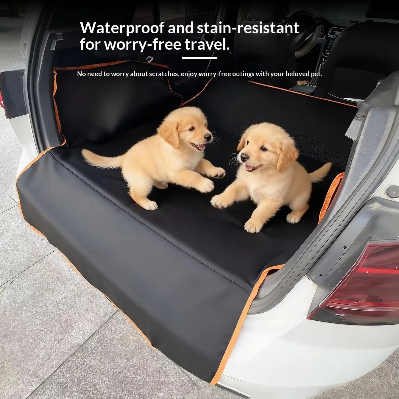 SUV Cargo Liner - Waterproof Trunk Seat Cover for Back Cargo Area Universal Fit Waterproof 600D Oxford Cloth Dog Car Seat Cover