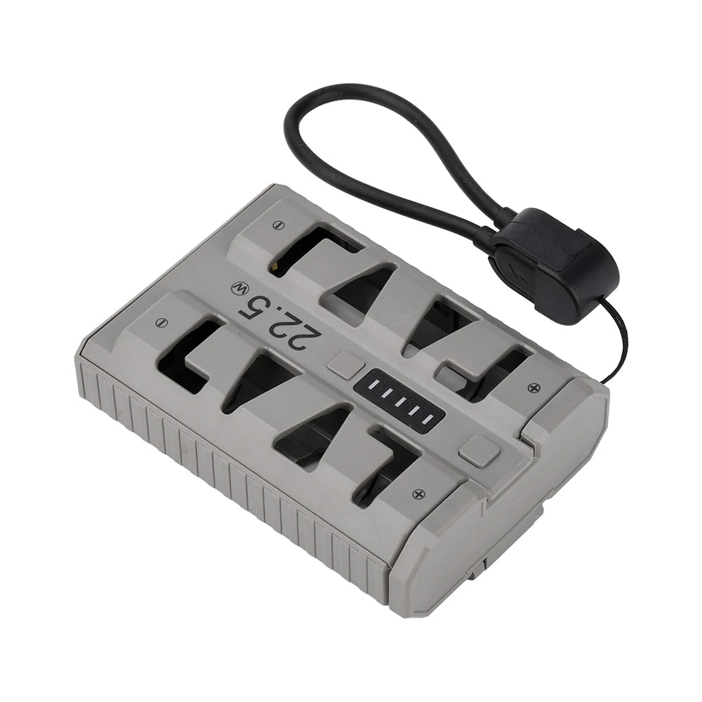 DIY Kit for 2x 21700 Battery Case 22.5W Fast Charging Power Bank Case One-Click Battery Swap Dual Mode Support for Low Current