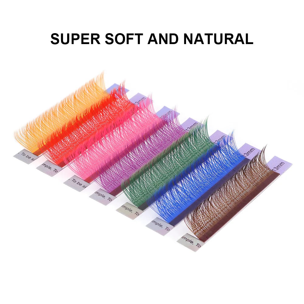 NAGARAKU Colorful YY shape hand woven premium soft light Pink&Red eyelashes extension makeup mesh net cross false eyelash i