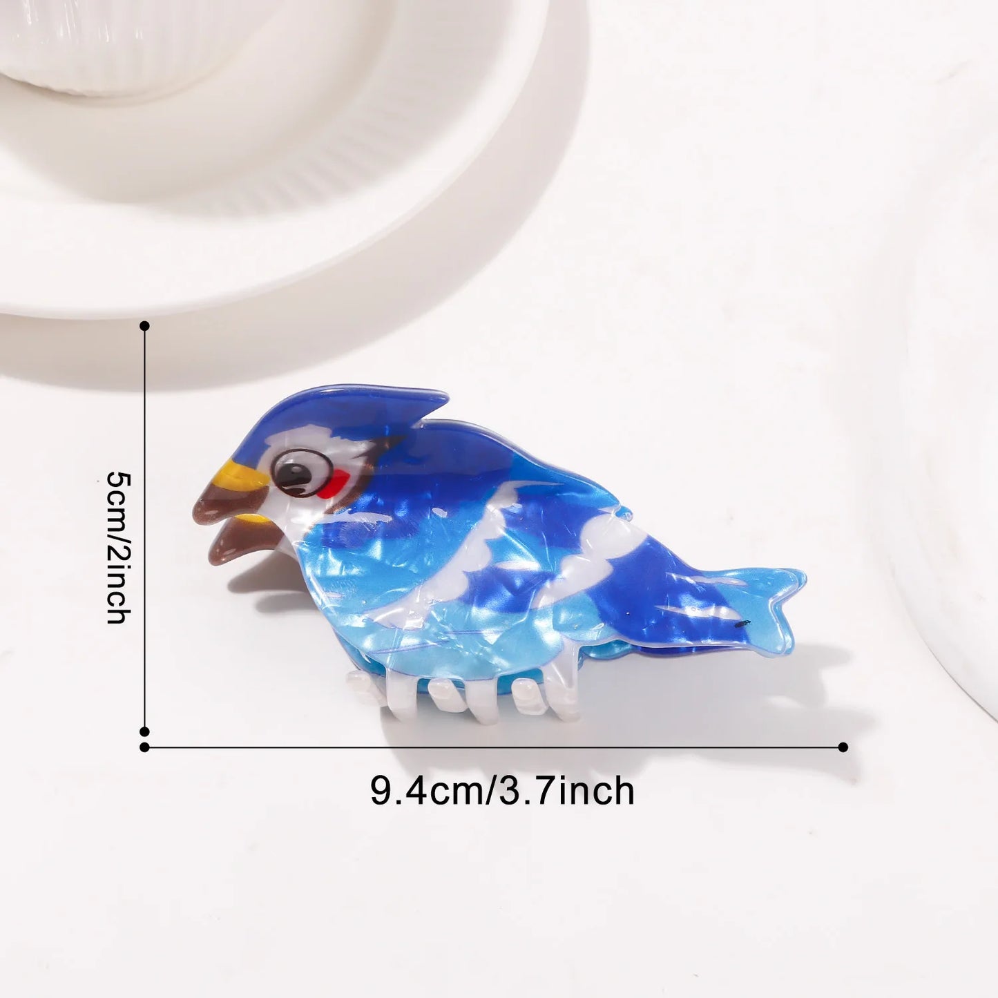 2025 NEW Cartoon Bird Series Hair Claw Colorful Hummingbird Sparrow Claw Clips Crab Hair Clips for Women Girls Hair Accessories