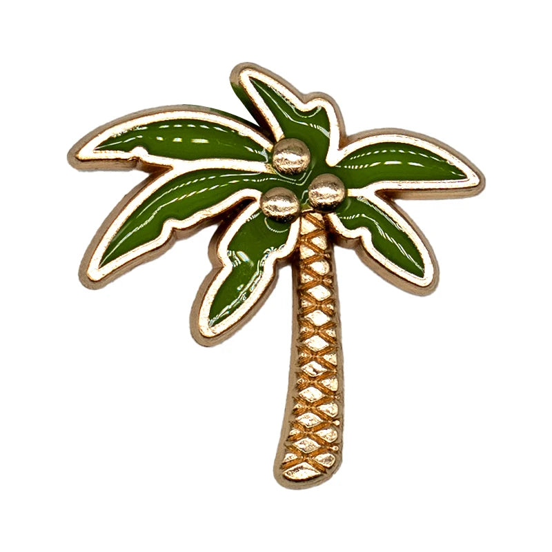 1-16PCS Classic Metal Cherry Shoe Charms for Girls,Scallop Star Pin Accessories for Shoes,Crown Leaf Clog Buckles for Sandals