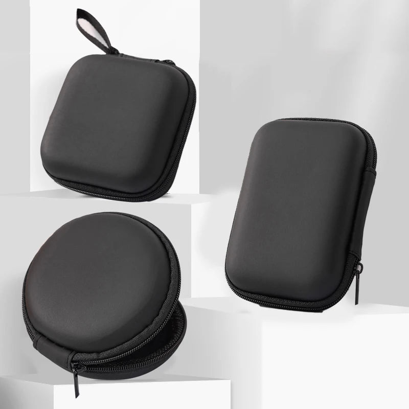 New Portable Mini 3C Hard Shell Digital Gadgets Storage Bag Artificial Leather Earphone Charger Case Data Cable U Disk Organizer