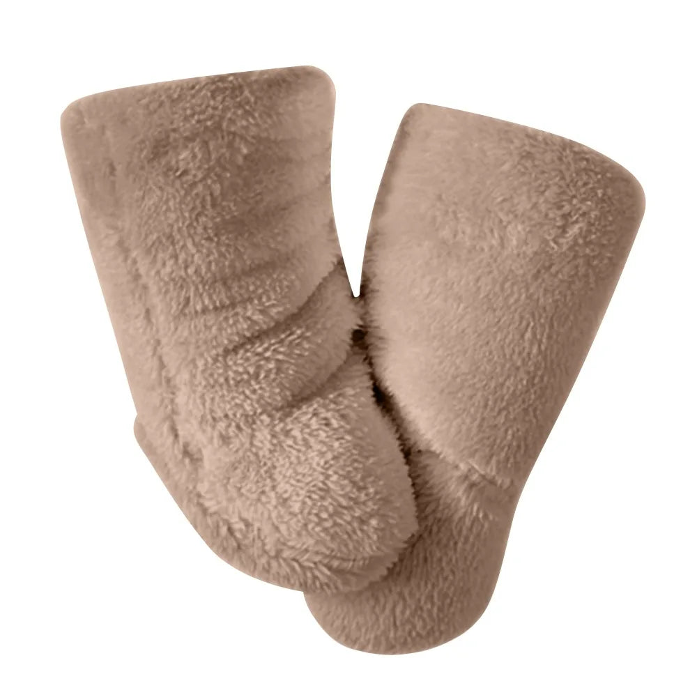 1 Pair Casual Thickened Newborn Baby Socks Anti-slip Solid Color Kids Floor Socks Warm Baby Foot Warmer Infant Winter