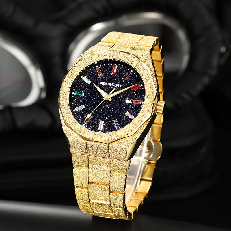 Luxury Business Men Watches  Quartz Wristwatches Auto Date Male Clock with Luminous Hands Relogio Masculino
