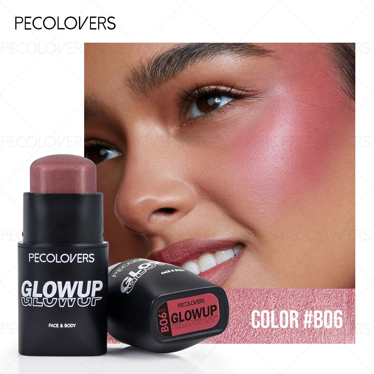 1PC Matte, Brightening, Natural Nude Makeup, High Pigment, Multi-functional Blush Stick, A Must-have Makeup Tool for Everyday