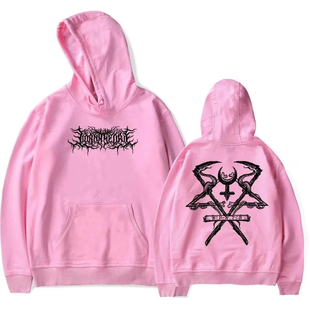 Symphonic Dead Core Band Lorna Shore Album Graphic Print Pullover Men Women Loose Casual Hoodie New Fashion Oversized Sweatshirt