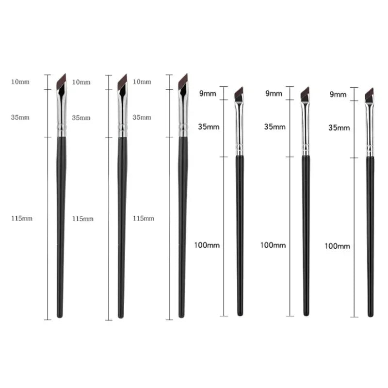 1/2/4/6/8/10/16Pcs Upgrade Blade Eyeliner Brush Ultra Thin Fine Angle Flat Eyebrow Brush Liner Brow Place Makeup Brush