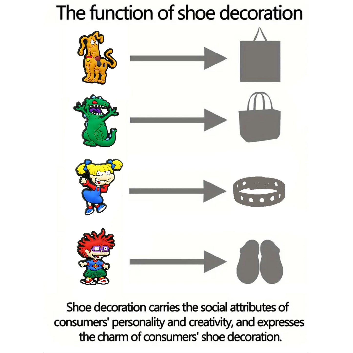 11-100Pcs Cartoon PVC Shoe Charms Accessories Fit Clogs Sandals Garden Shoes Decoration Buckle Kids Party X-mas Gifts