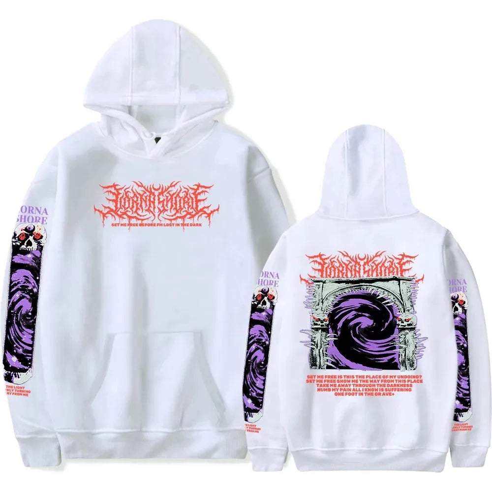 Symphonic Dead Core Band Lorna Shore Album Graphic Print Pullover Men Women Loose Casual Hoodie New Fashion Oversized Sweatshirt