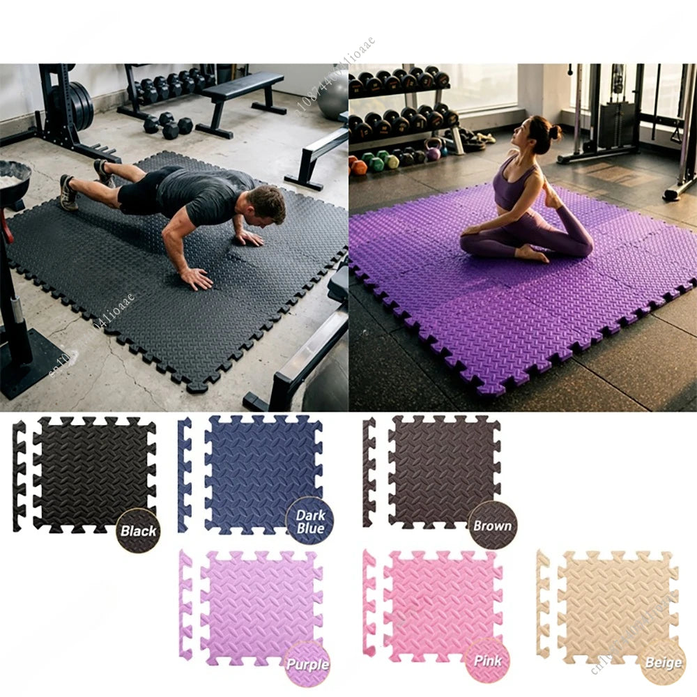 Dedicated Fitness Mat - 8/12/16Pcs Interlocking Sport Mat 30x30x1CM Puzzle Fitness Mat Gym and Yoga Equipment Protective Mat