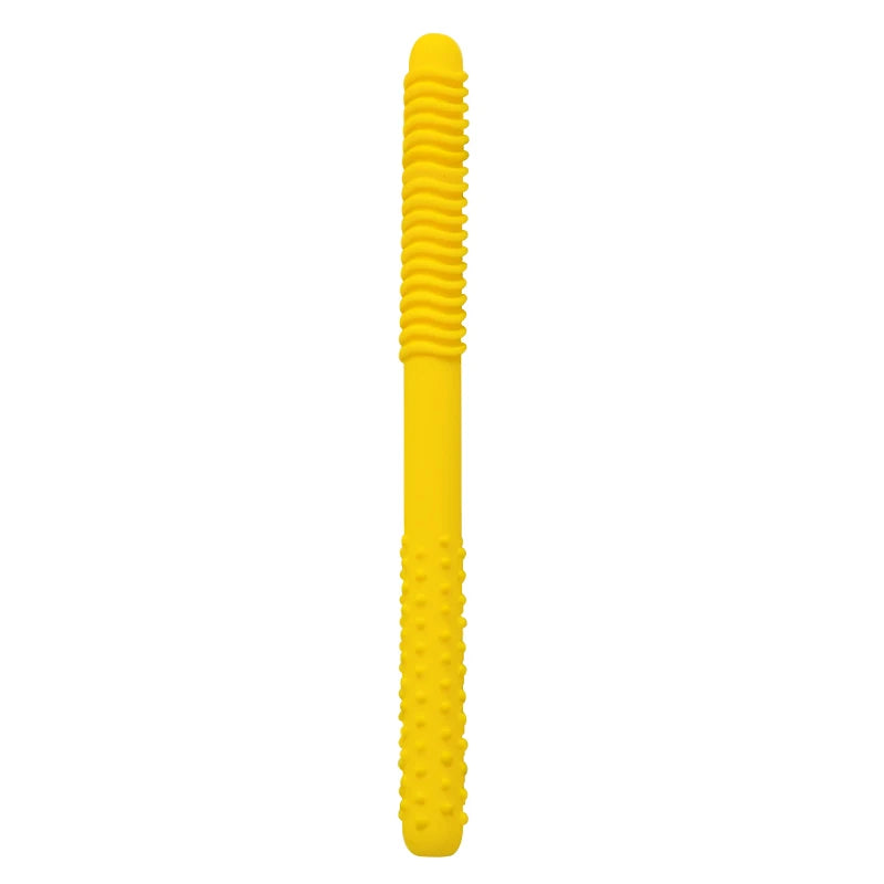 1pcs Straw Teether Children's Toy Soft Silicone Hollow Molar Stick Non-toxic Durable
