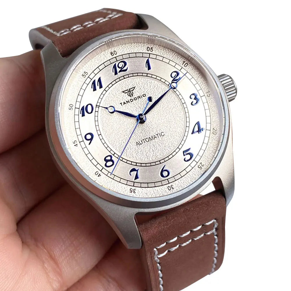 Titanium 39mm Tandorio 20ATM Dive Miyota NH35 PT Automatic Mechanical Watch Men Sapphire Leisure Wristwatch Waterproof Watches