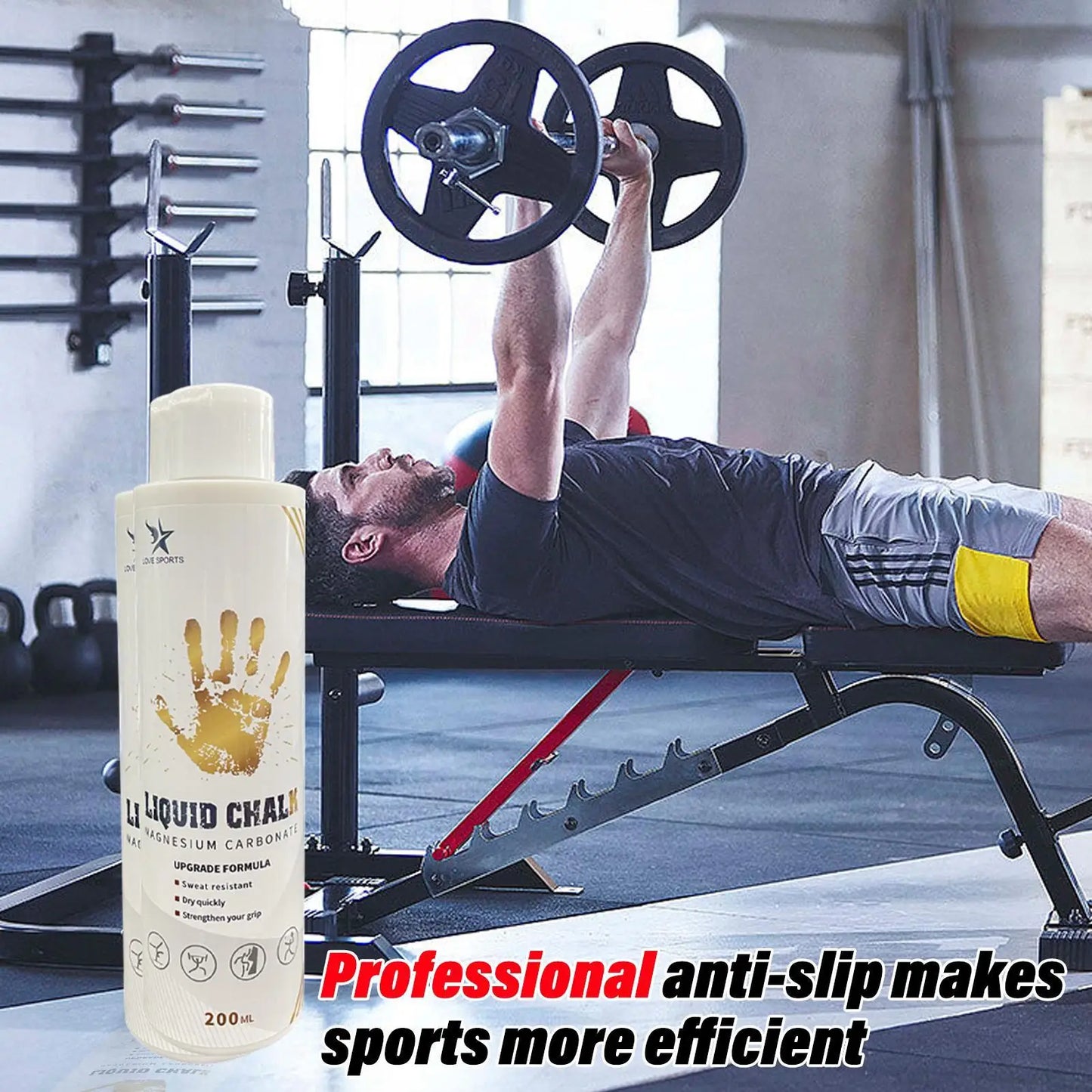 Sports Liquid Magnesium Powder Fitness Lifting Anti Slip Cream Grip Liquid Magnesium Comfortable Feel For Rock Climbing Gym