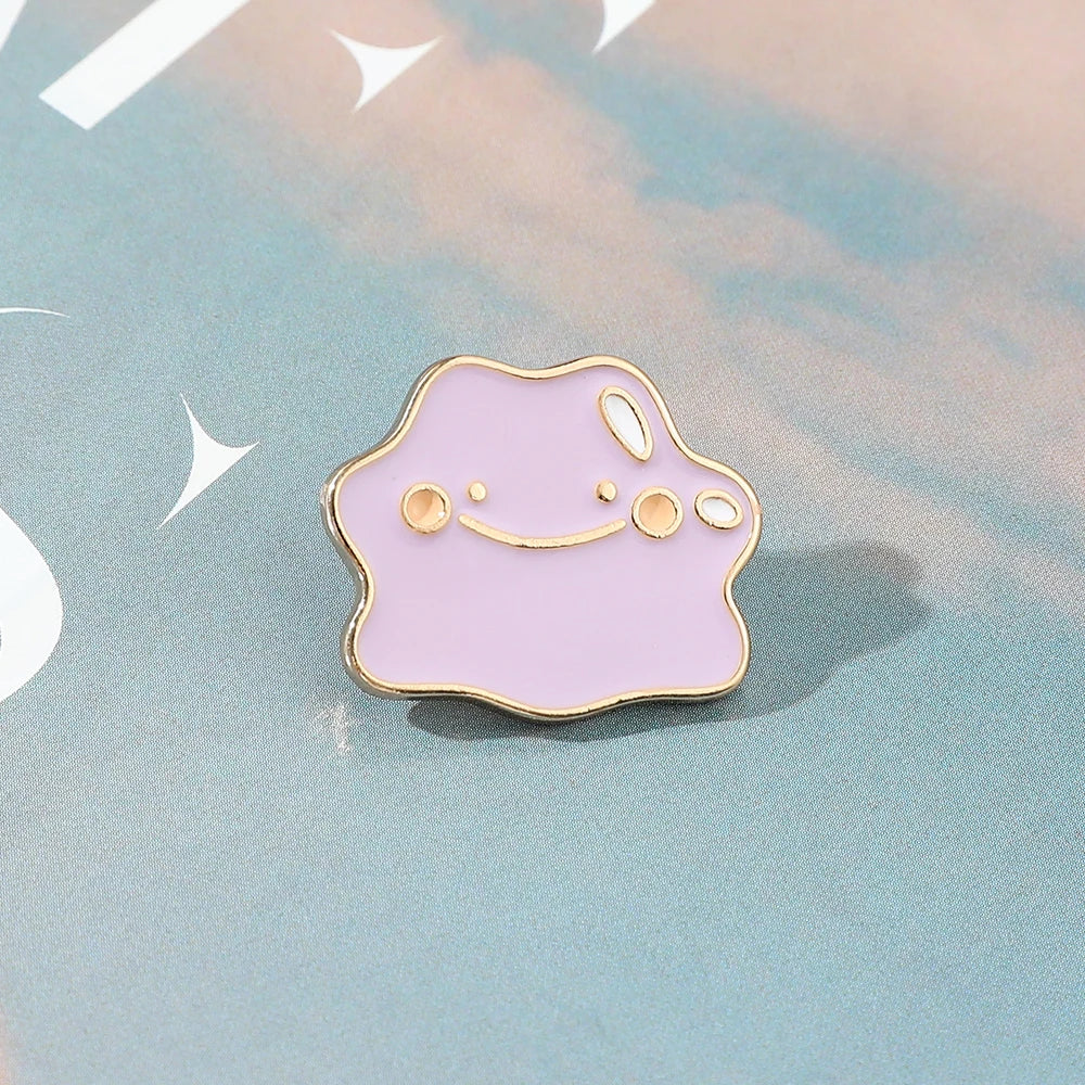 High Quality Metal Cartoon Smile Cloud Enamel Brooch Pin Bag Collar Lapel Badge Jewelry Cloud For Women Kids