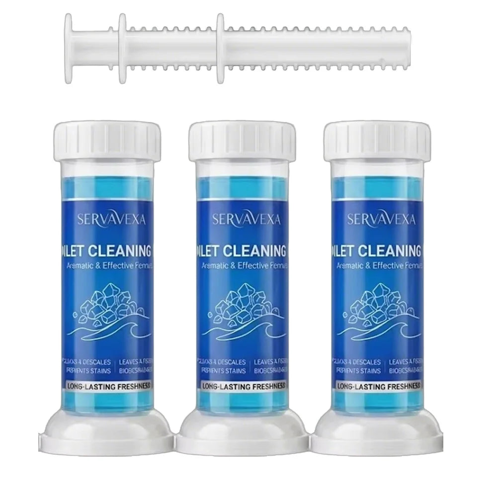 SERVAVEXA 5Pcs Toilet Cleaning Gel Stamp Aromatic Deodorizer Flower Bowl Cleaner Automatic Long Lasting Descaling Bathroom Tools