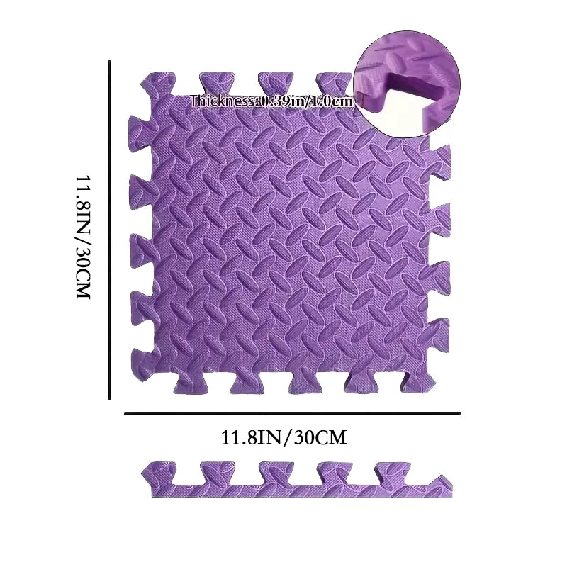 Dedicated Fitness Mat - 8/12/16Pcs Interlocking Sport Mat 30x30x1CM Puzzle Fitness Mat Gym and Yoga Equipment Protective Mat