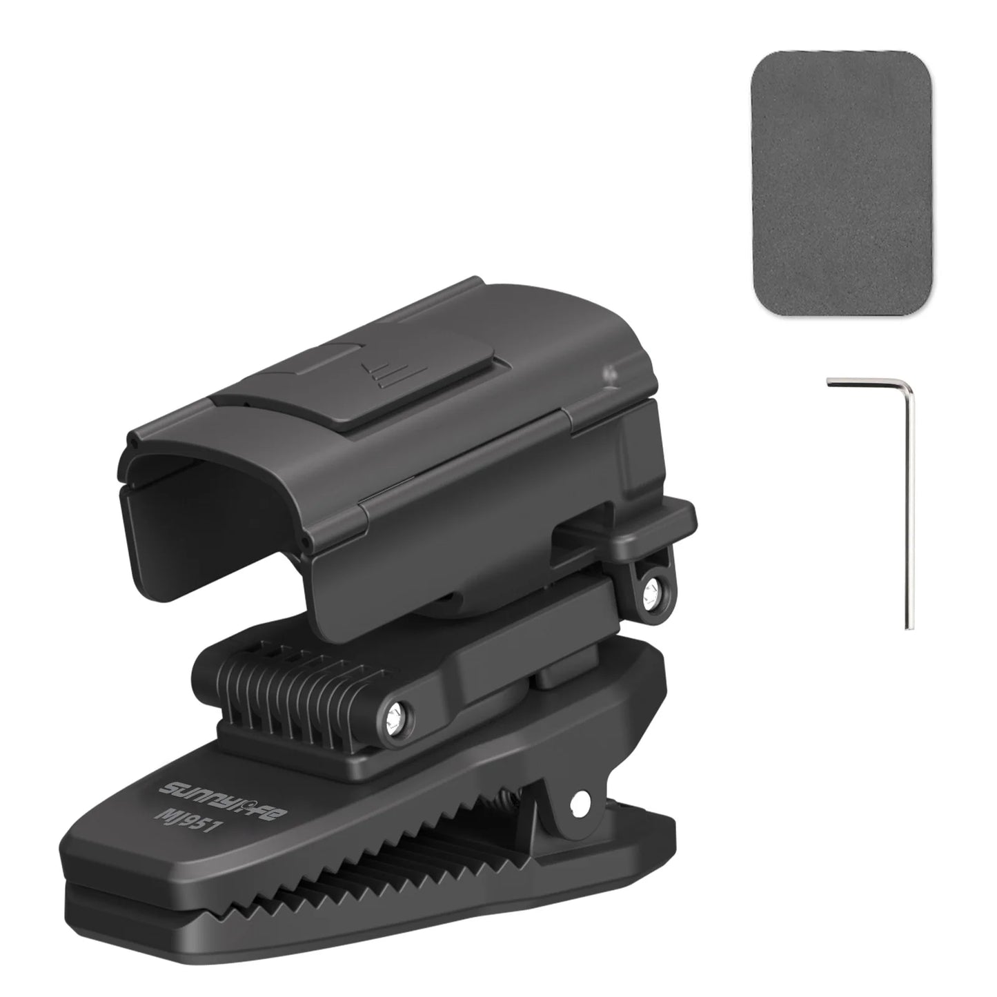 SUNNYLIFE Backpack Clip Mount for DJI Pocket 3 | Extendable Rotatable Magnetic Holder - Hands-Free Vlogging, Cycling, Hi