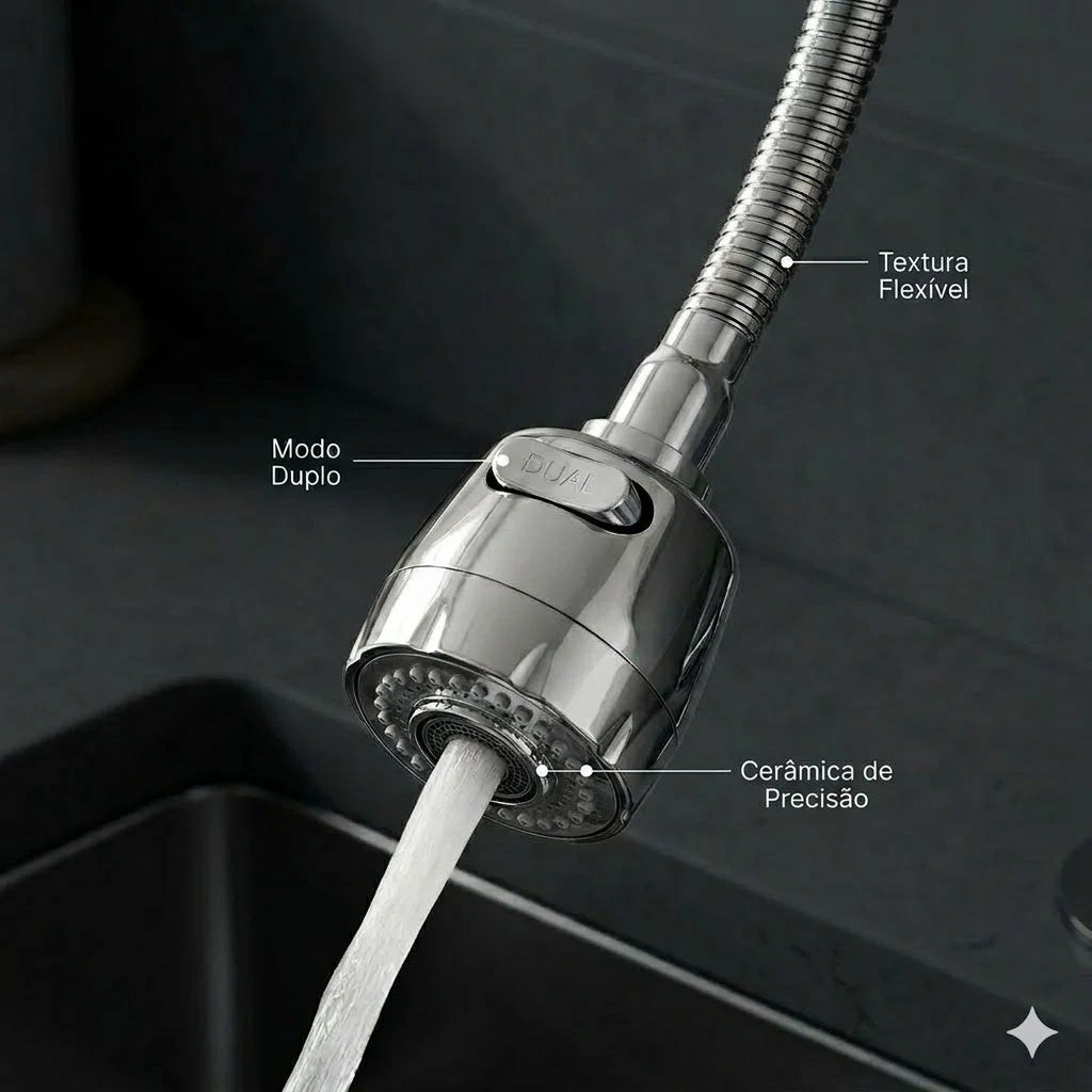 Inox Silver Kitchen Wall Shower Faucet with 360 ° Rotation Kitchen Luxury Wall Promotion