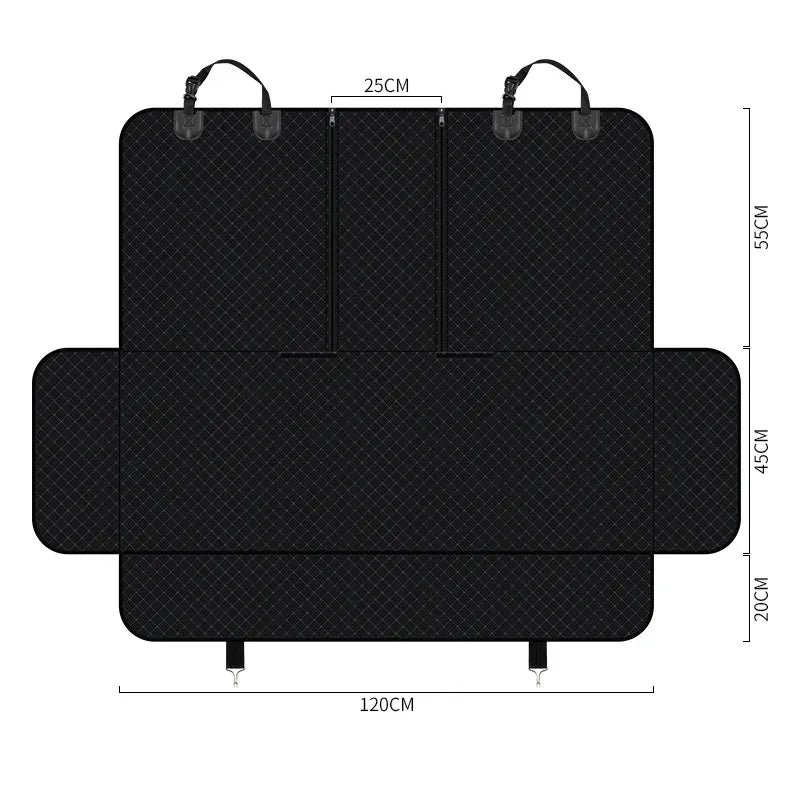 Waterproof Scratch Resistant Dog Car Seat Cover Hammock Protector for Pet Travel Rear Seat Bench Auto Accessories Cat Bed