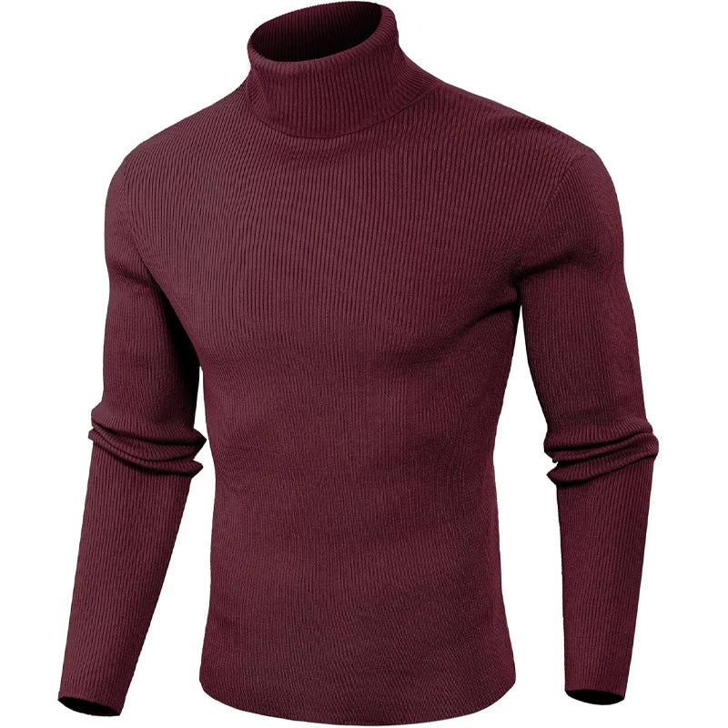 Animal Game Luxury Men's Cold Blouse Casual Sweaters Woolen Turtleneck Pullover Basic Stripes Tshirts Warm Sweatshirt Knit Men