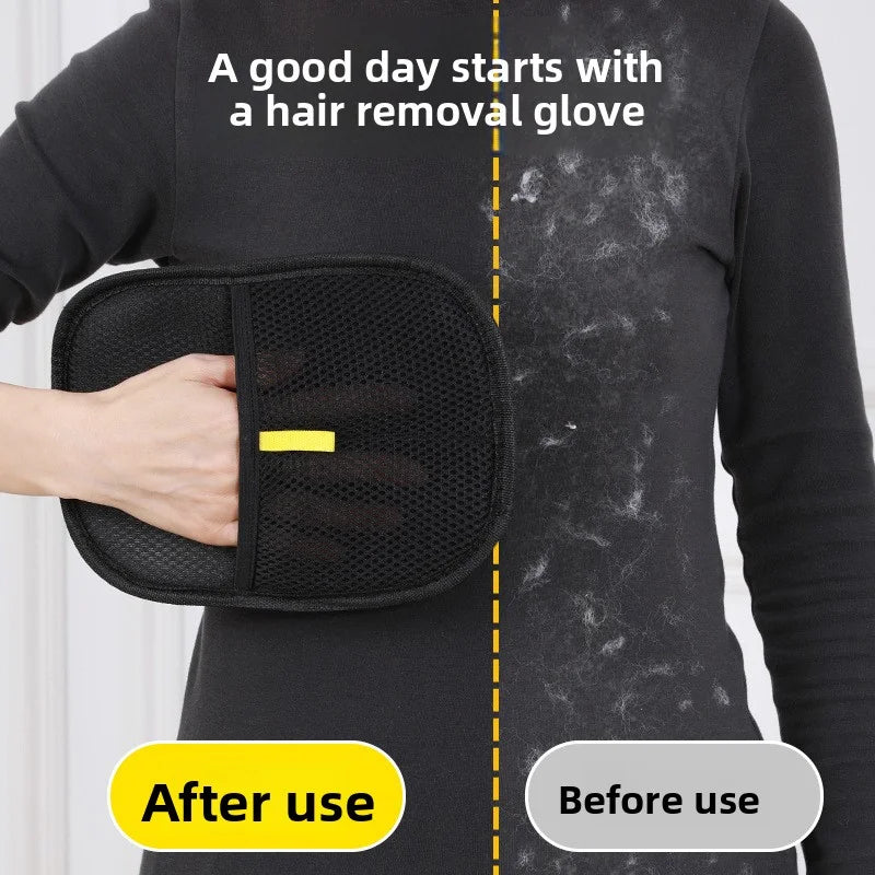 Pet Hair Remover Brushing Gloves – Remove Fur from Clothing, Furniture, Car Seats, Bedding & Upholstery Lint Hair Grooming Tool