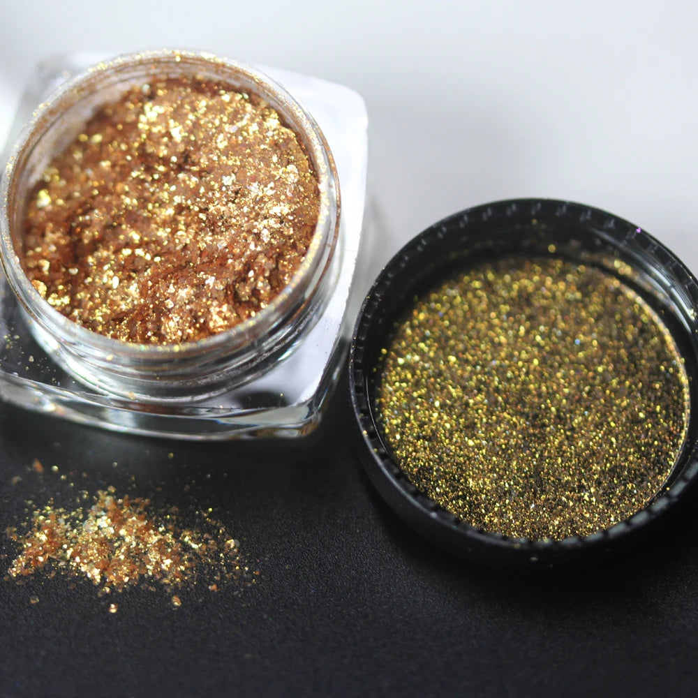 100colors Cosmetic Diamond Highlighter Pigment Eyes Loose Powder Makeup Pearlescent Shiny Eyeshadow Lipgloss Resin Craft DIY