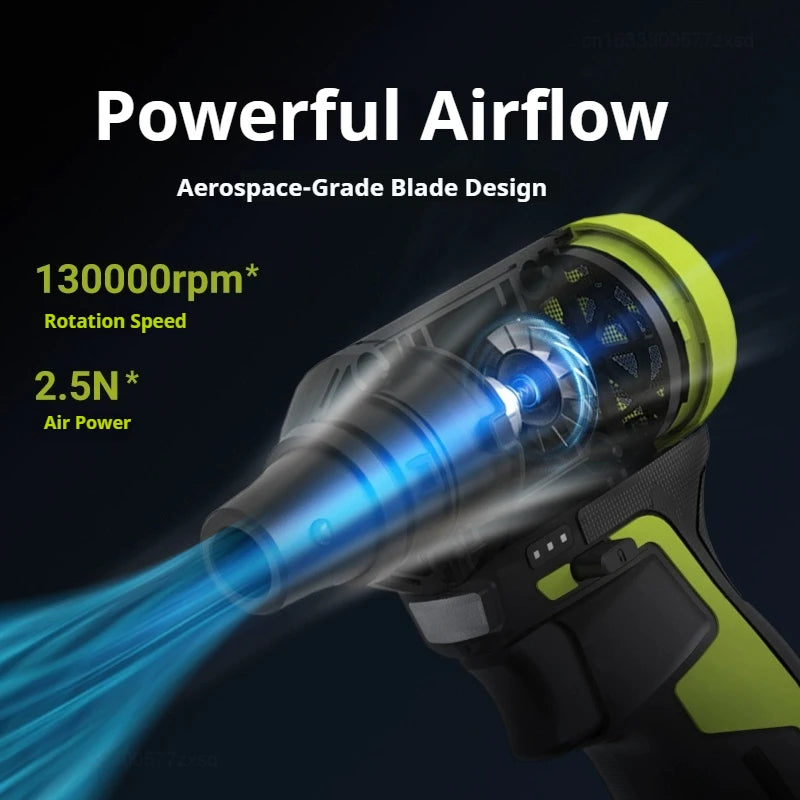 WORX WU094 12V Brushless Cordless Electric Cyclone Duster Blower Turbo Fan Stepless Speed Handheld Jet Fan Dust Blowing Tool