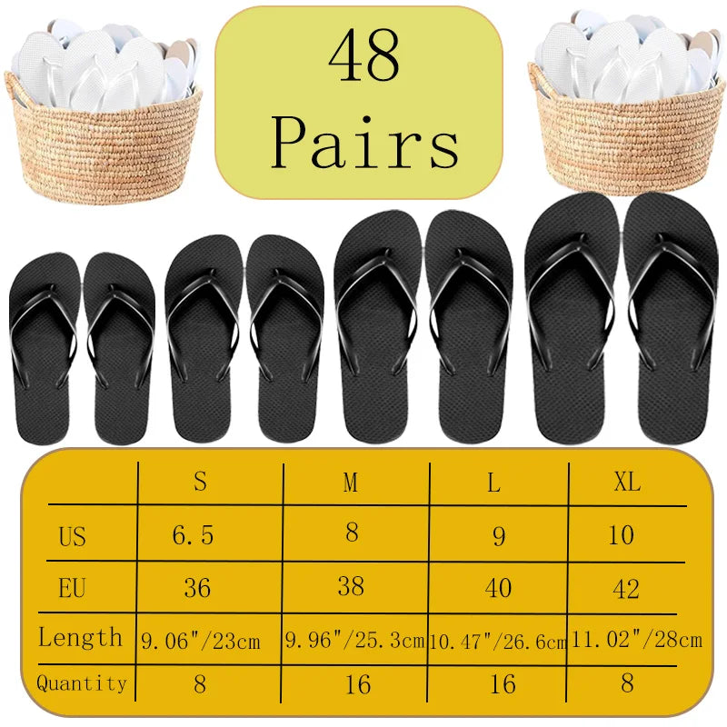 6-30Pairs Flip Flops for Wedding Guests Wedding Sandals Slippers Woman Men Wedding Favors Gifts Sign Bridesmaid Beach Hen Party