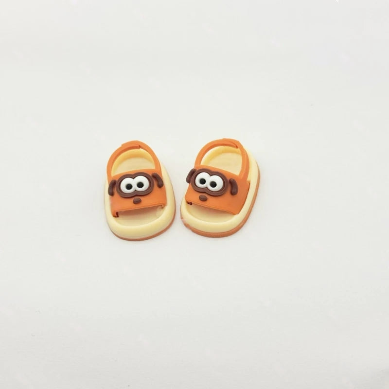 Suitable for Labubu Doll Mini Cute Dressing Sandals 17cm V1 V2 V3 Fashion Slippers DIY Clothing Accessories Toy Birthday Gift
