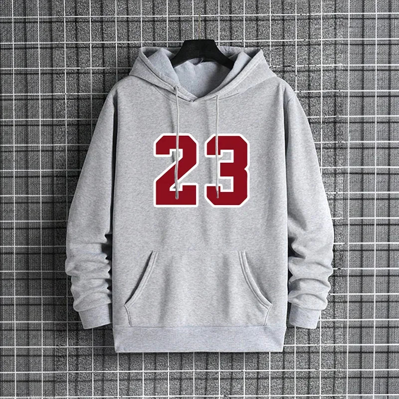 Men's Hoodie 2025 Fashion Warm Pullover Sweatshirt Casual Sporty Streetwear Male Hooded Top for Home Outdoor Fall Winter Outwear