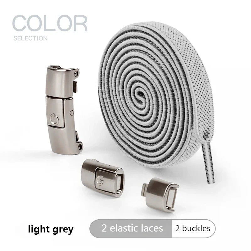 New Press Lock Shoelaces Without ties Gradient Flats Elastic Laces Sneakers Kids Adult No Tie Shoe laces for Shoes Accessories