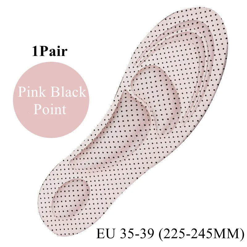 4D Memory Foam Sport Insoles Plantar Fasciitis Arch Support Shoe Inserts Sneakers Cushioning Anti-slip Template Insole Men Women