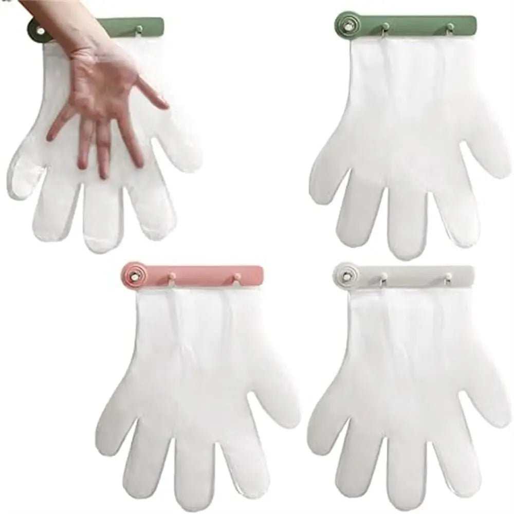 Disposable Glove Holder Organizer Wall Mounted With 100PCS Gloves, New Kitchen Gadgets Disposable Food Gloves Holder