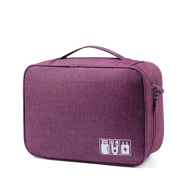 Cable Storage Bag Digital Electronic Organizer Portable USB Data Line Charger Plug Storage Bag Waterproof Travel Cable Organizer