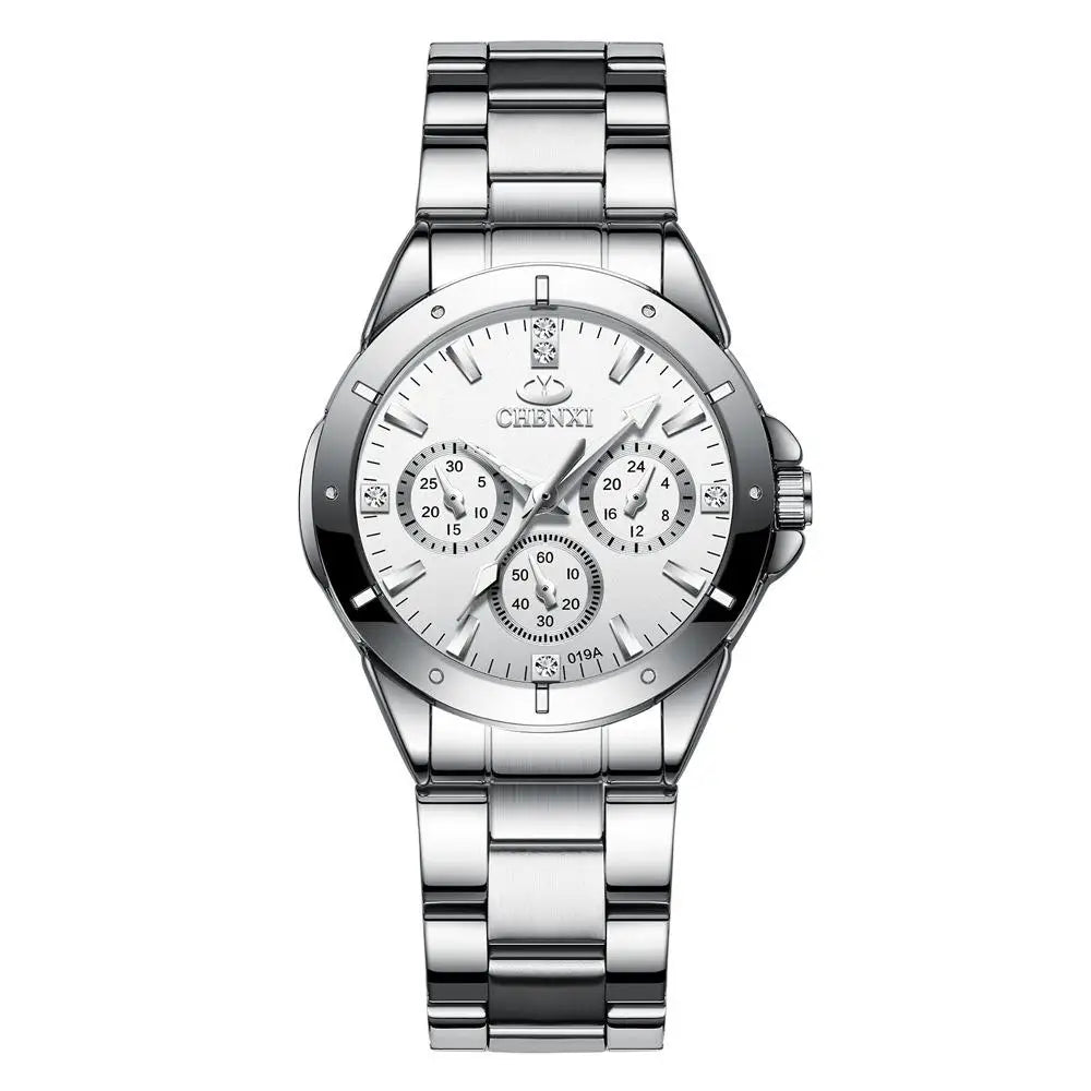 CHENXI Watches Women‘s Fashion Luxury All Stainless Steel High Quality Rhinestone Ladies Quartz Wristwatches for Women