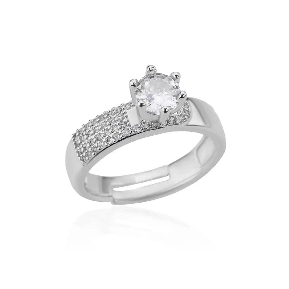 Zircon Double Star Rings For Women Gold Color Stainless Steel Opening Stars Finger Ring Wedding Party Aesthetic Jewelry Gift