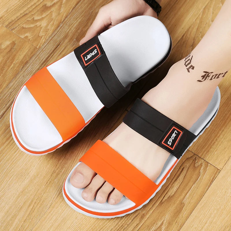 New slipper men's non-slip jelly sports casual wear-resistant sandals men wear flip-flops on the beach sandals