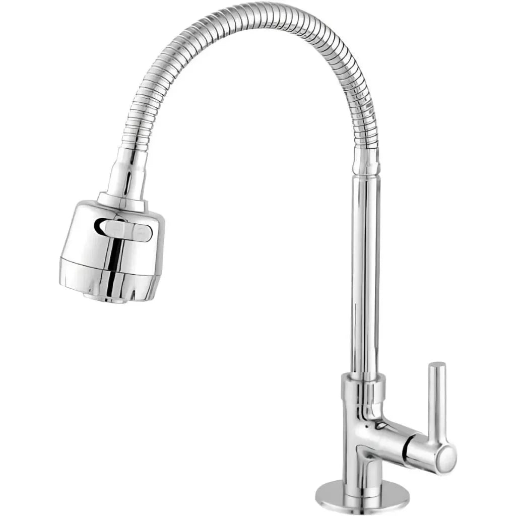 Inox Silver Kitchen Wall Shower Faucet with 360 ° Rotation Kitchen Luxury Wall Promotion