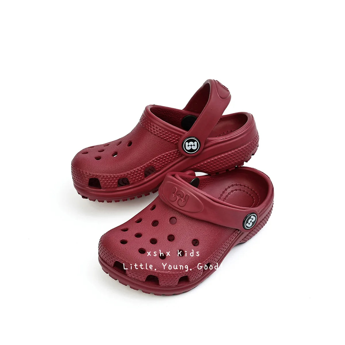 Toddler Little Big Kids Clogs Boys Girls Slip on Slippers with Adjustable Strap Slide Sandals Children Cushioned Garden Shoes