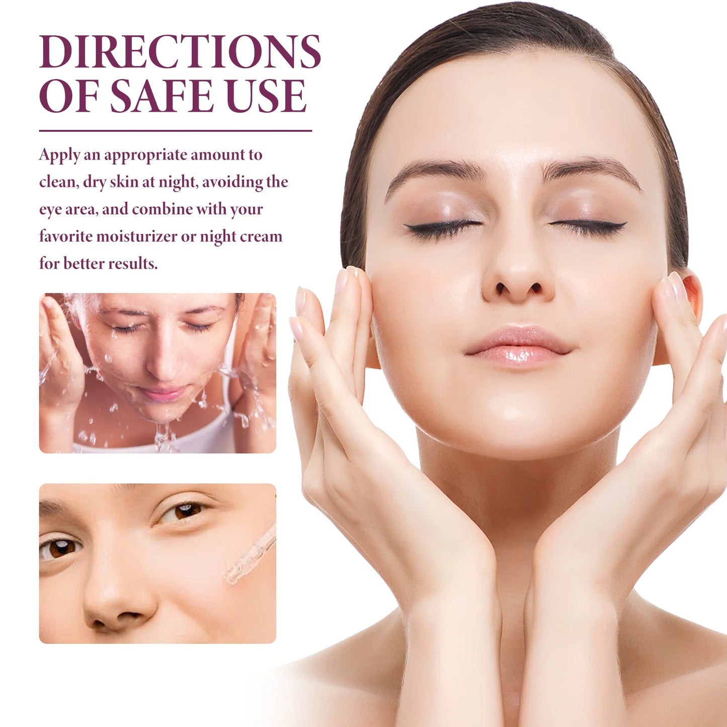 Face Serum Glycolic Acid 10% Toning Solution Fade Fine Lines Firming Improve Facial Dryness Redness Glycolic Acid Repair Essence