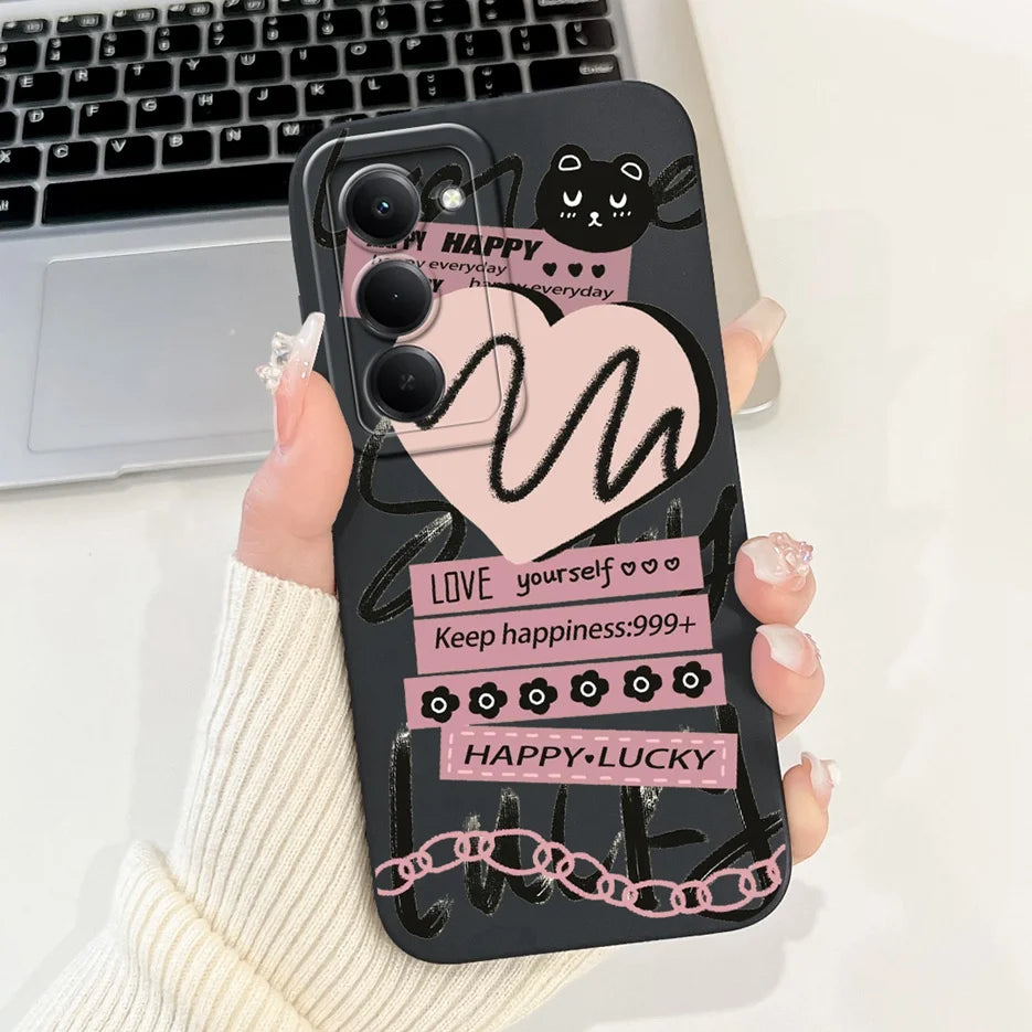 For Xiaomi Redmi 15 4G 5G Case Cute Panda Rabbit Cartoon Cover Shockproof Phone Case For Xiaomi Redmi 15 5G Redmi15 4G Soft Bags