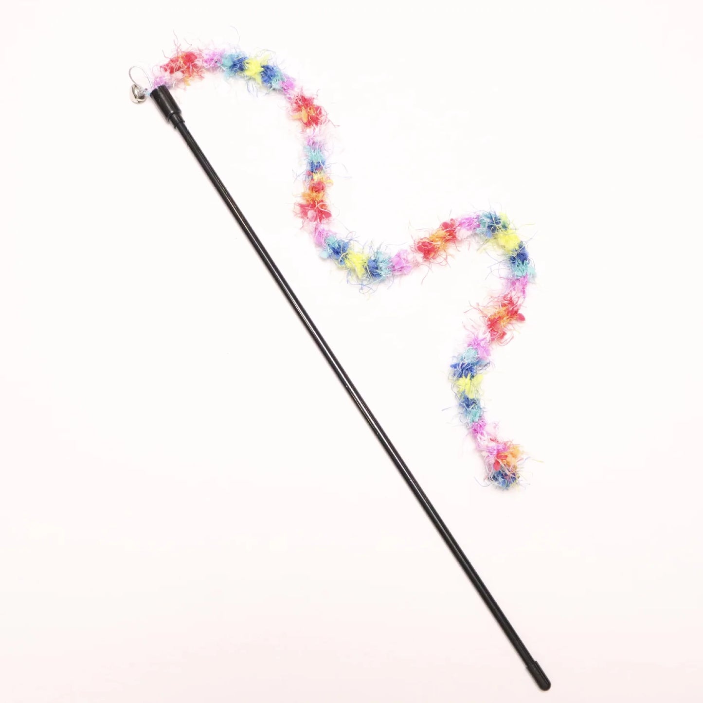 2/3/4pcs Colorful Striped Plush Rope Cat Teasing Stick Toy Knitting Wool Pet Toys