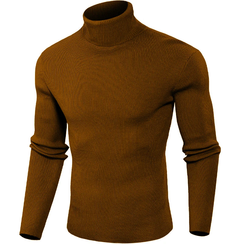 Animal Game Luxury Men's Cold Blouse Casual Sweaters Woolen Turtleneck Pullover Basic Stripes Tshirts Warm Sweatshirt Knit Men