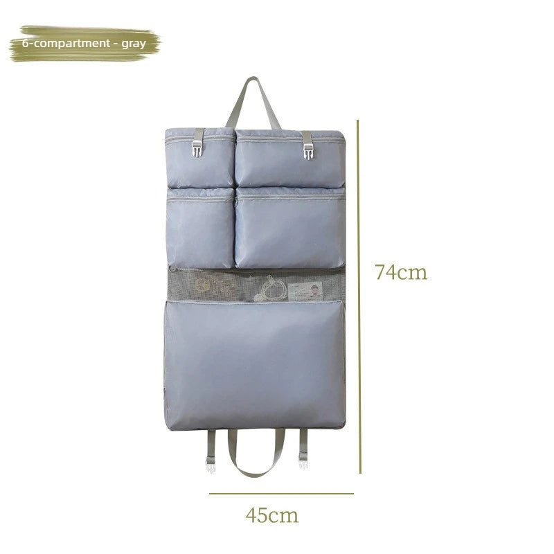 Travel Hanging Storage Bag Portable Foldable Multi Pocket Organizer for Clothes Accessories