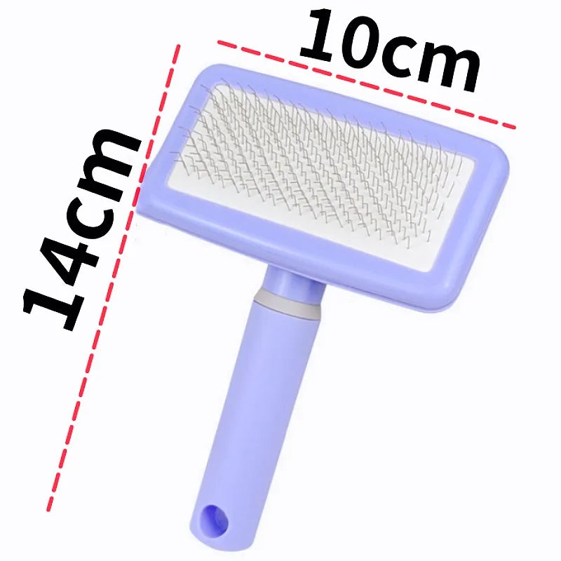 Dog Comb Massage Dogs Brush Long Teeth Cat Comb Pet Hair Remover Dog Grooming Brush Stainless Steel Combs for Dogs Hair Cleaning
